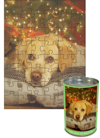 12x16 Jigsaw-Cut with 48 Pieces Custom Puzzle