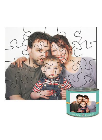 8x10 Stone-Cut with 20 Pieces Custom Puzzle