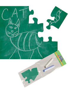 Green Chalkboard Puzzle