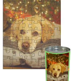 12x16 Jigsaw-Cut with 48 Pieces Custom Puzzle