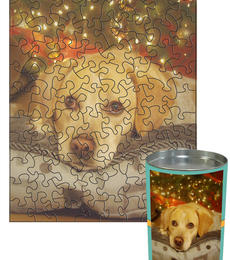 12x16 Stone-Cut with 88 Pieces Custom Puzzle