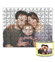 8x10 Swirl-Cut with 143 Pieces Custom Puzzle