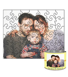 8x10 Swirl-Cut with 42 Pieces Custom Puzzle